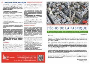 Couverture l'écho de la fabrique n° 1