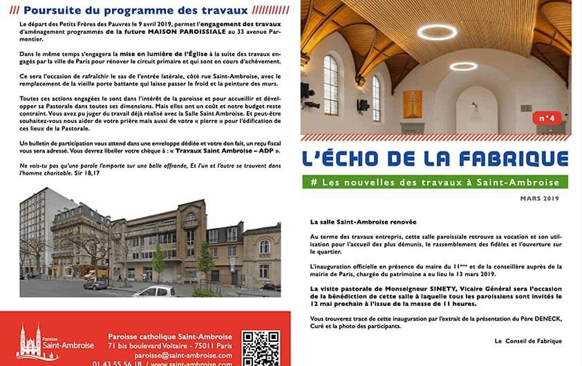 Échos de la Fabrique n° 4