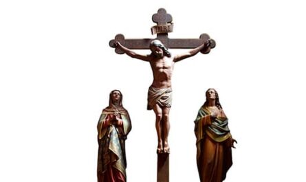 Carême à Saint-Ambroise, Jésus sur La Croix avec Marie