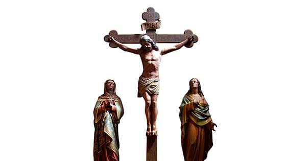 Carême à Saint-Ambroise, Jésus sur La Croix avec Marie