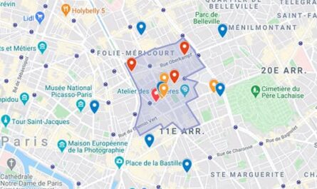 Carte des limites de Saint-Ambroise