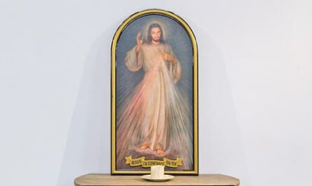 Christ Miséricorde, tableau, chapelet