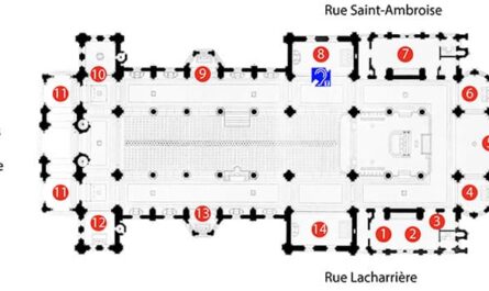 Petit plan d'église de Saint-Ambroise
