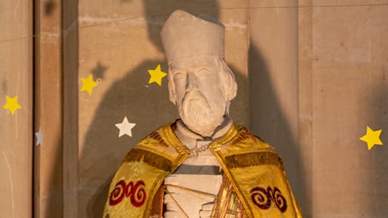 Saint Ambroise vêtement de fête