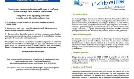 Feuille paroissiale n° 43 du 22 novembre 2020