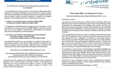Feuille paroissiale n° 44 du 29 novembre 2020