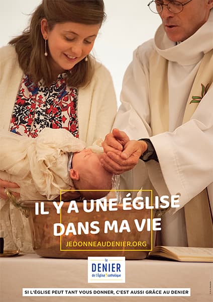 Affiche du Denier 2021, Baptême