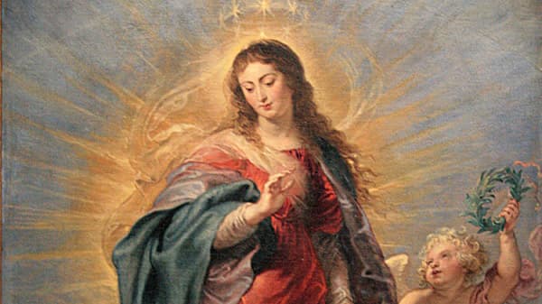 L'Immaculée Conception, peinture de la Vierge