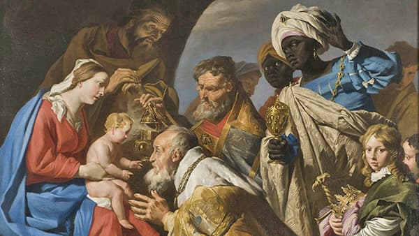 Tableau sur l’Adoration des Mages - Epiphanie