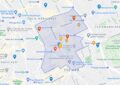 Plan du périmètre de l'église Saint Ambroise Paris contacts