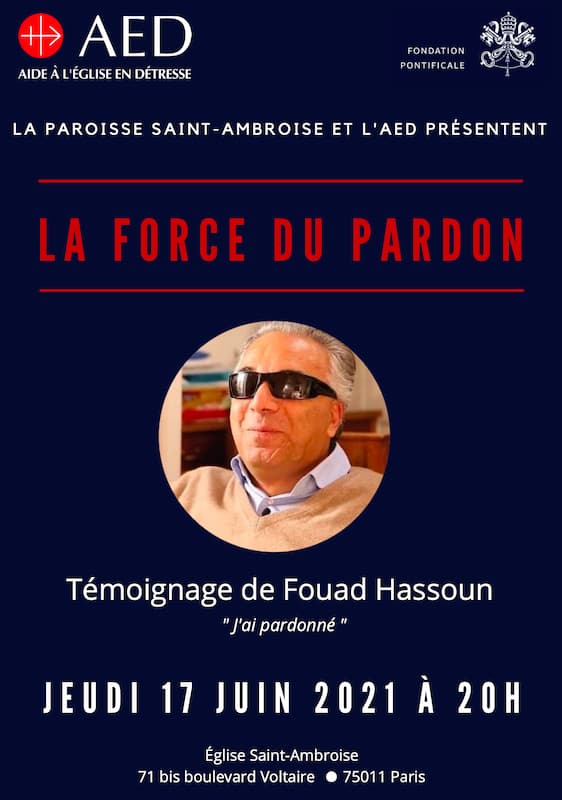 Affiche conférence sur la force du Pardon