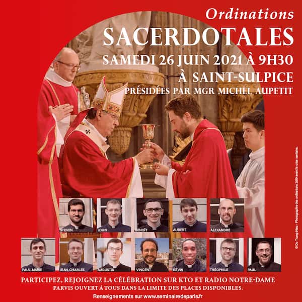 ordinations 2021 Paris
