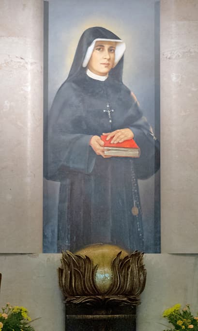 Sainte Faustine portrait tableau