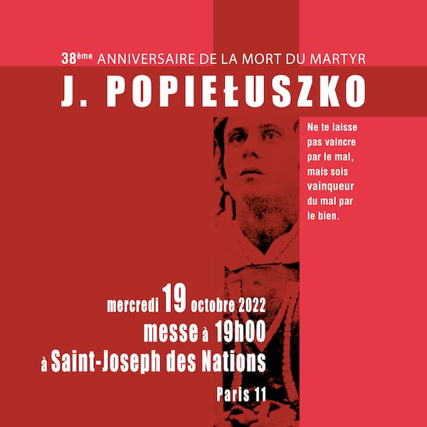 Jerzy Popieluszko Messe 2022