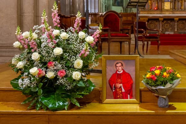 Jerzy Popieluszko Messe anniversaire Portrait