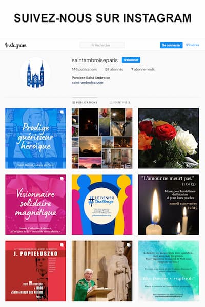 Réseaux Instagram Saint Ambroise horaires