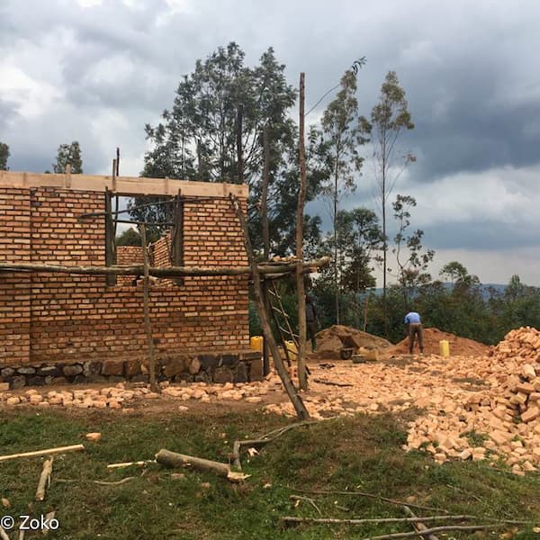 Chapelle à Zoko en construction 2021