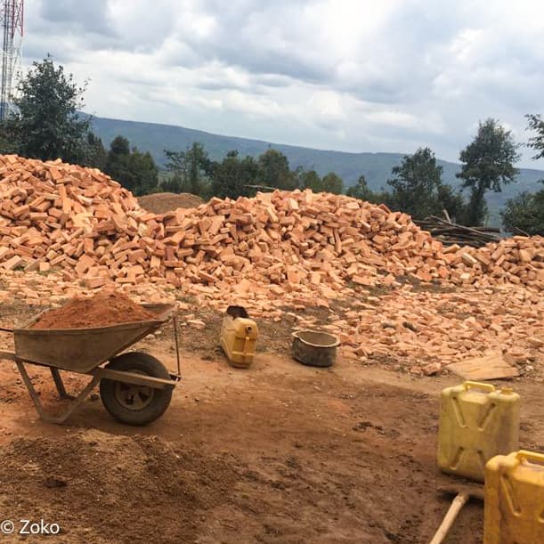 Chapelle à Zoko en construction 2021
