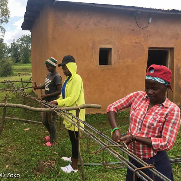 Chapelle à Zoko en construction 2021
