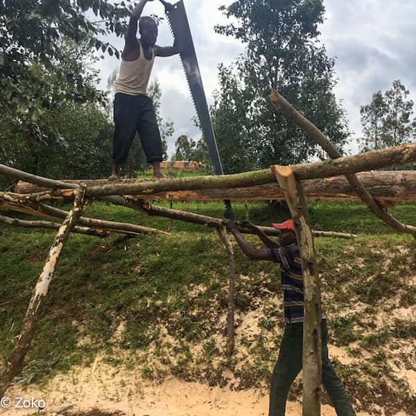 Chapelle à Zoko en construction 2021