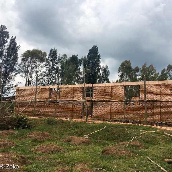 Chapelle à Zoko en construction 2021