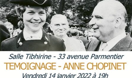 Témoignage-conféerence Anne Chopinet à Saint Ambroise Paris