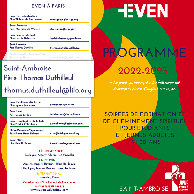 EVEN Saint Ambroise 2022-2023 Flyer