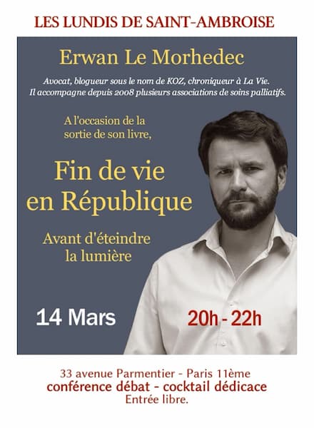 lundi de Saint Ambroise, affiche rencontre avec Erwan le Morhedec
