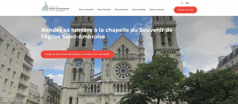 Site de la Fondation Avenir du Patrimoine