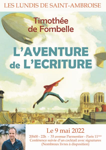 Affiche Lundis de Saint Ambroise, L'aventure de l'Ecriture