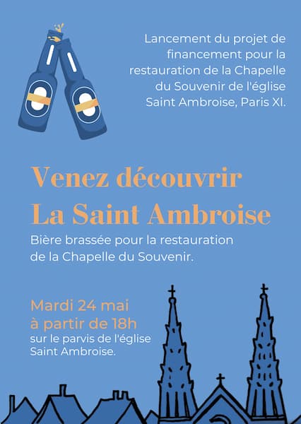 La Saint-Ambroise, flyer pour la bière