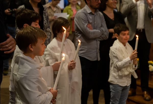 Baptême des enfants 2022 à Pâques