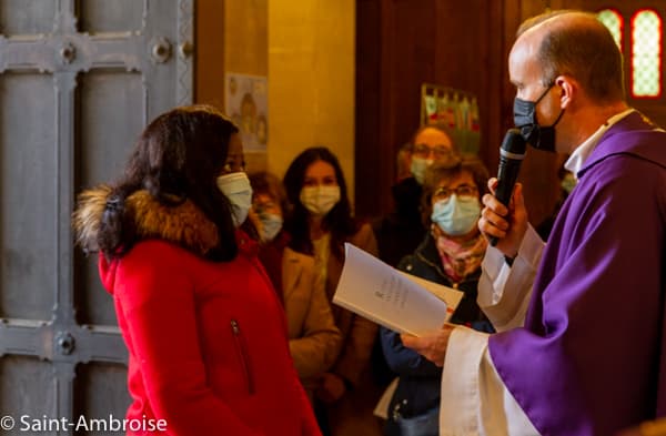 Entrée en catéchuménat 2021 à Saint Ambroise