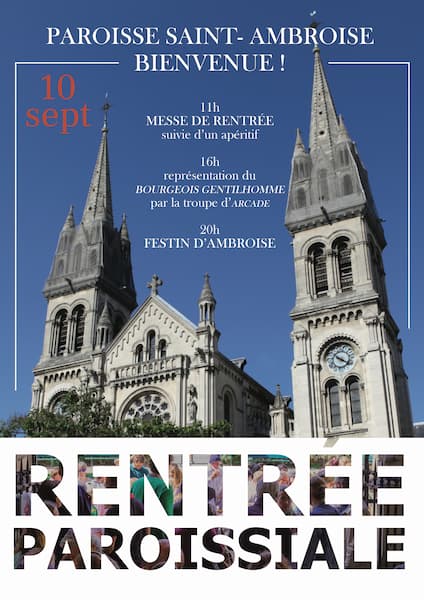 Rentrée paroissiale de Saint-Ambroise, Affiche 2023