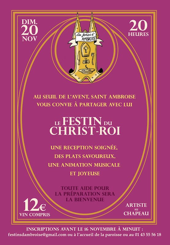 Les Festins d'Ambroise Paris - Christ-Roi