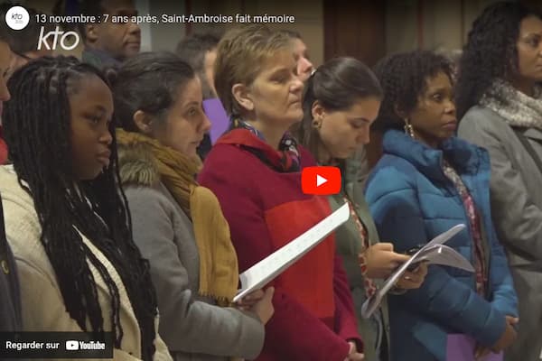 Hommage aux victimes des attentats du 13 novembre à Saint Ambroise - Vidéo