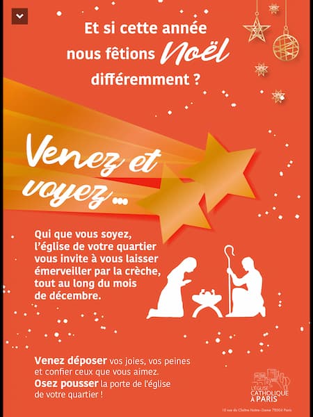 Marché de Noël Paris- Affiche