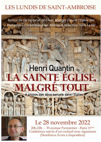 Lundis de Saint-Ambroise avec Henri Quantin