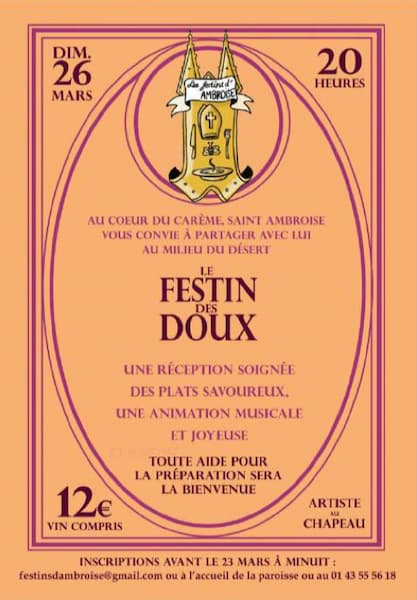 Les Festins d'Ambroise, l'Annonciation 2023