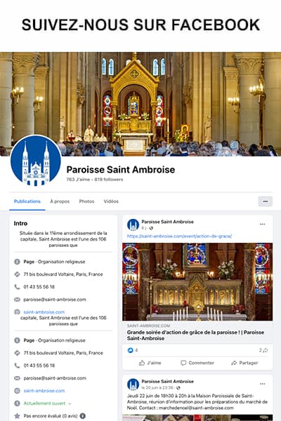 Réseaux Facebook Saint Ambroise - horaires Saint Ambroise, Les grandes dates à retenir