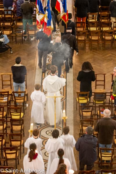 messe pour les morts pour la France à Saint Ambroise