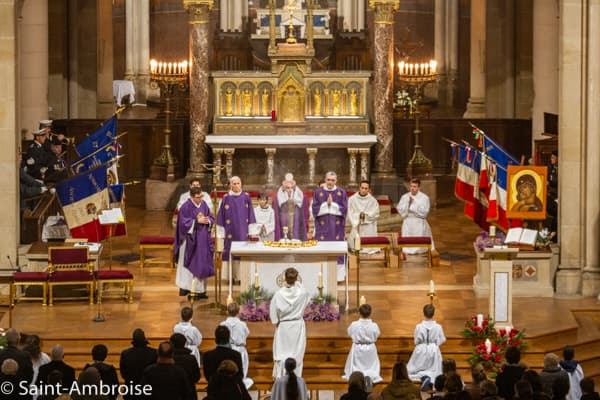 messe pour les morts pour la France à Saint Ambroise