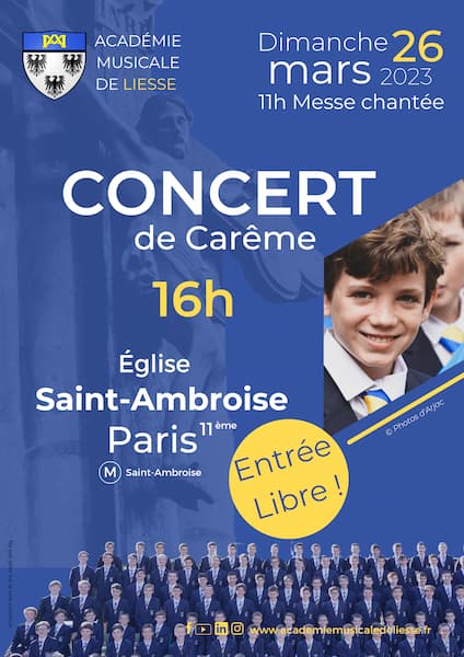 Concert de CarĂŞme Saint-Ambroise - Affiche