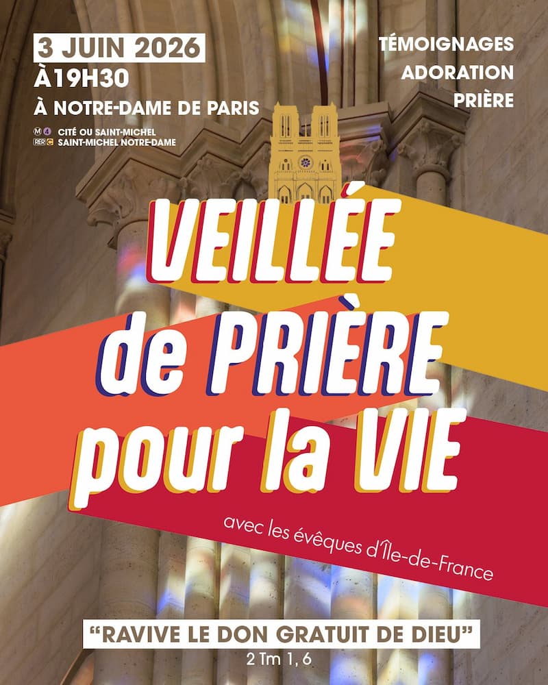 Veillée de prière pour la vie - affiche 2026