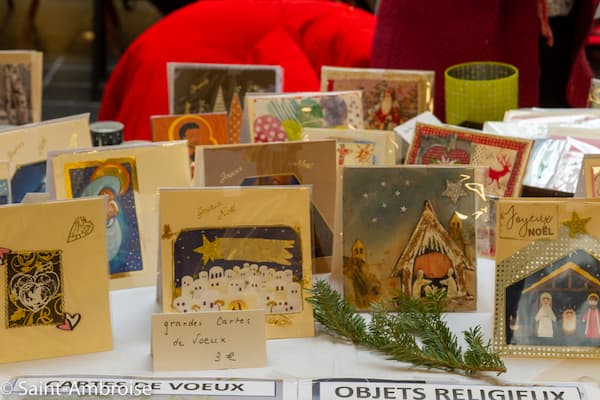 Stand du marché de Noël de Saint Ambroise