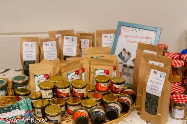 Stand du marché de Noël de Saint Ambroise