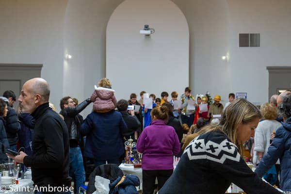 Stand du marché de Noël de Saint Ambroise