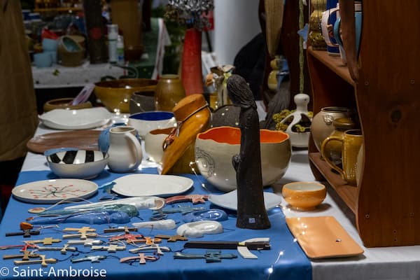 Stand du marché de Noël de Saint Ambroise