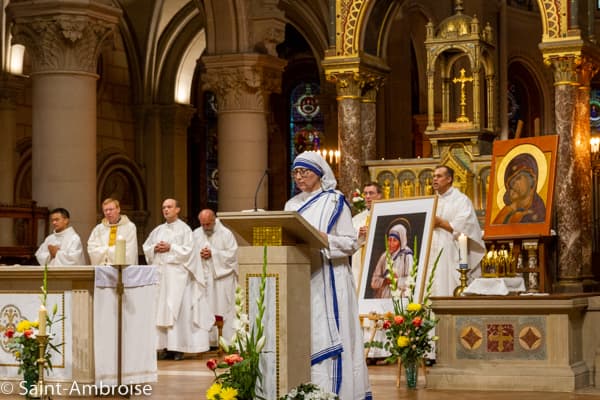 Messe de Sainte Teresa de Calcutta avec les soeurs