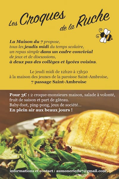 Les Croques de la Ruche de Saint Ambroise - Flyer